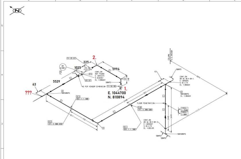 piping coordinate system