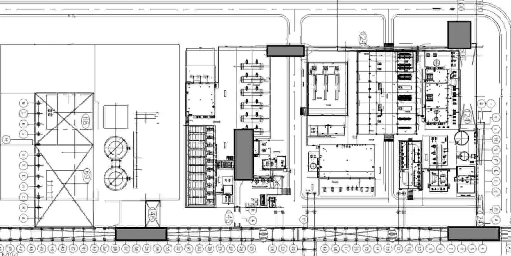 Piping plot plan