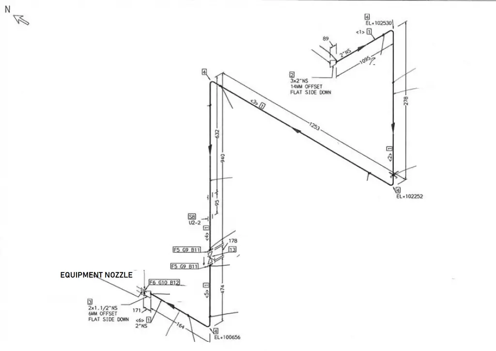 pIPING ISOMETRIC SAMPLE