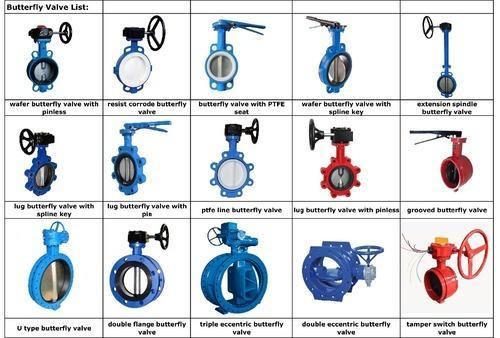 Types of butterfly valves