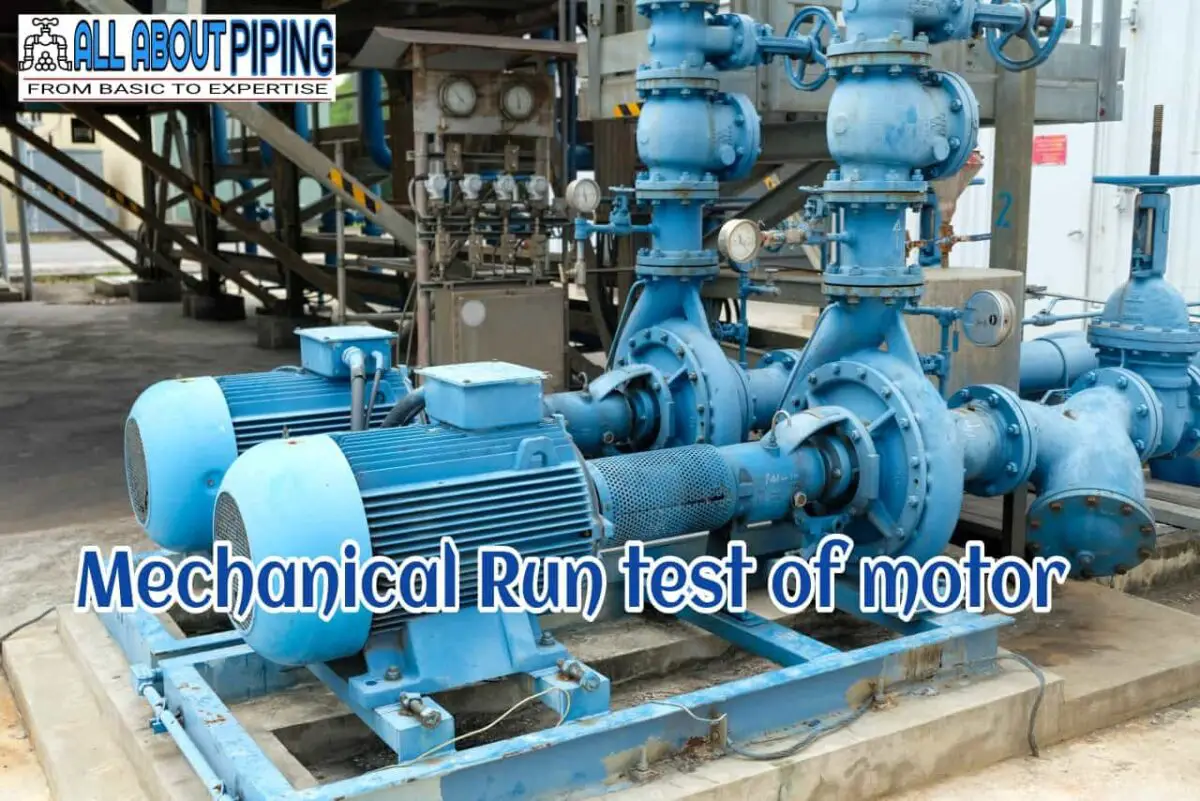 Mechanical Run test of motor